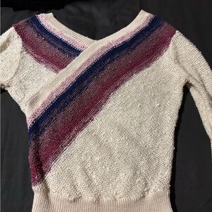 Organically Grown V-Neck Women's Sweater Small